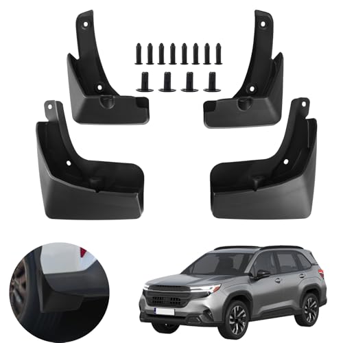 Mud Flaps Splash Guards for 2025 2026 Subaru Forester (Not for Wilderness), Durable ABS Material, No-Drill Installation, Protects Against Mud, Rocks, and Debris, Front & Rear Fender Liner (4PCS) by FormiPow - Used condition - CA$32.24
