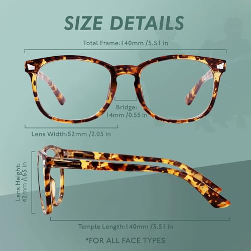 Image of Reading Glasses for Women Men, Eyeglasses, Blue Light Readers for Men Women