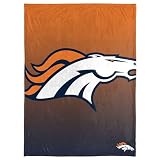 FOCO NFL Micro Raschel Throw Blanket, Gradient, 50 x 60 Denver Broncos