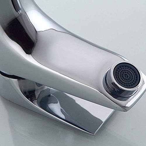 Mitigeur de salle de bain anti-éclaboussures robinet chrome eau chaude - 7