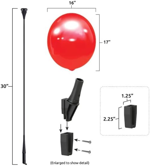 A-Frame Reusable Weatherproof Seamed Balloon Kit - Helium Free Plastic Outdoor Balloons - Image 2