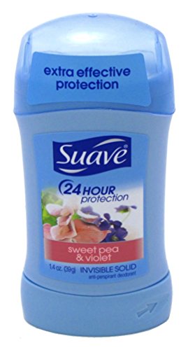 Suave Naturals Invisible Solid Deodorant for Women, Sweat Pea & Violet - 1.4 oz - 2 pk