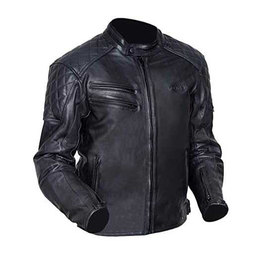 ARISTA CHAQUETA DE MOTO SKIN RETRO EN PIEL NEGRA TALLA M