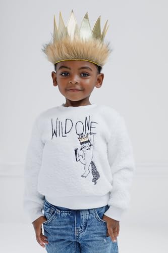 Warner Bros. Where the Wild Things Are Cozy Sherpa Sweatshirt and Felt Faux Fur Crown Toddler to Little Kid Sizes (2T - 6)2