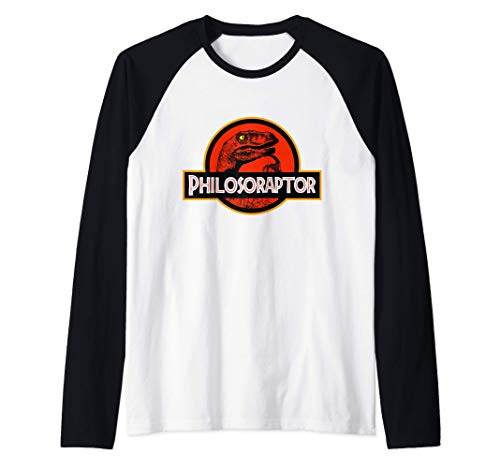 Philosoraptor Meme - Philosophy Dinosaur Raglan Baseball Tee
