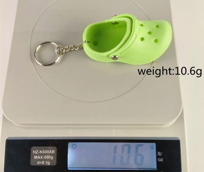 tenghong2021 Women Cute Mini Shoes Keychain Funny Key Buckle Lovely Clog Shoe Bubble Charms Birthday Gifts image 4