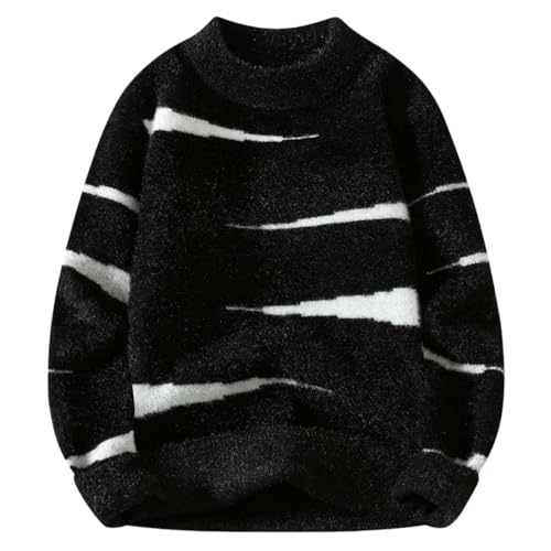 Pull col semi-haut homme d'automne hiver en maille premium
