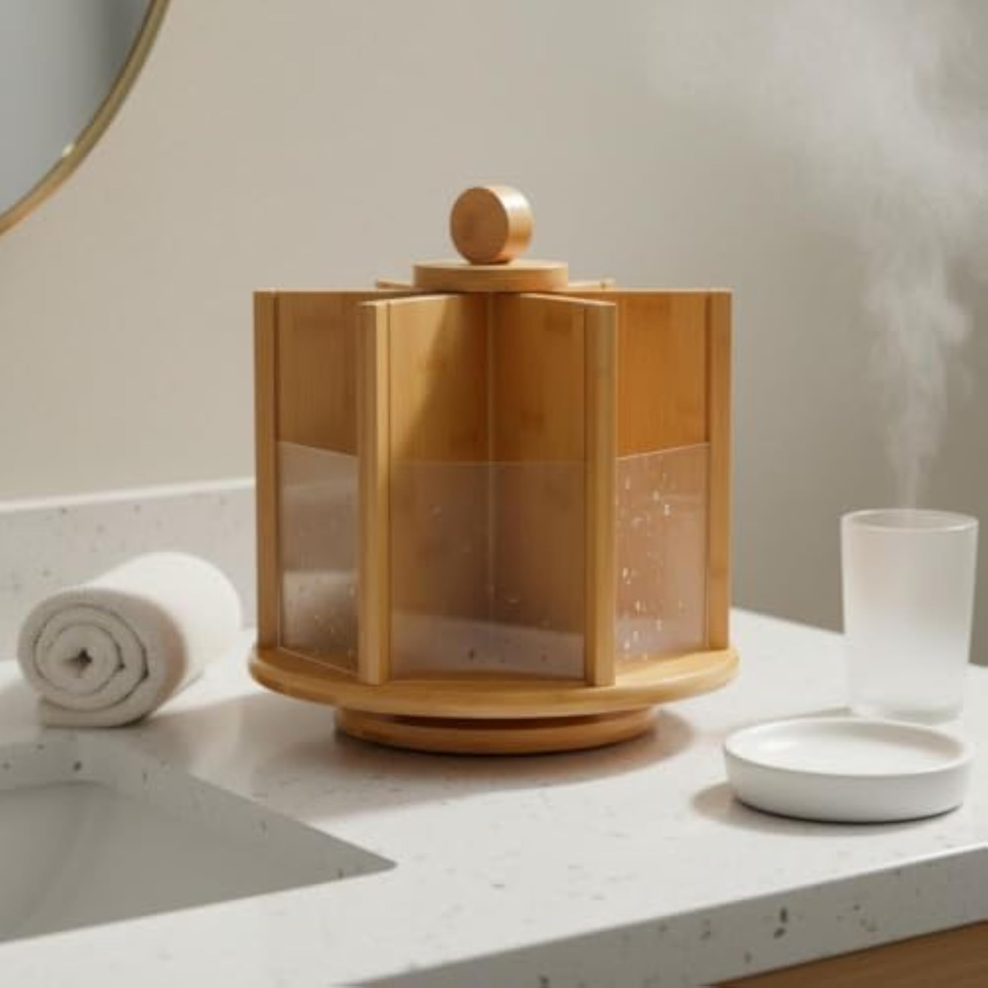 Rotating Makeup Organizer Large Capacity Desktop Storage
