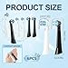 for Oral B iO Replacement Brush Heads Compatible with Oral-B iO 2 3 4 5 6 7 8 9 10 Series Electric Toothbrush Pack of 6,Soft Round Bristles for Sensitive Teeth Gentle Care,3 White + 3 Black