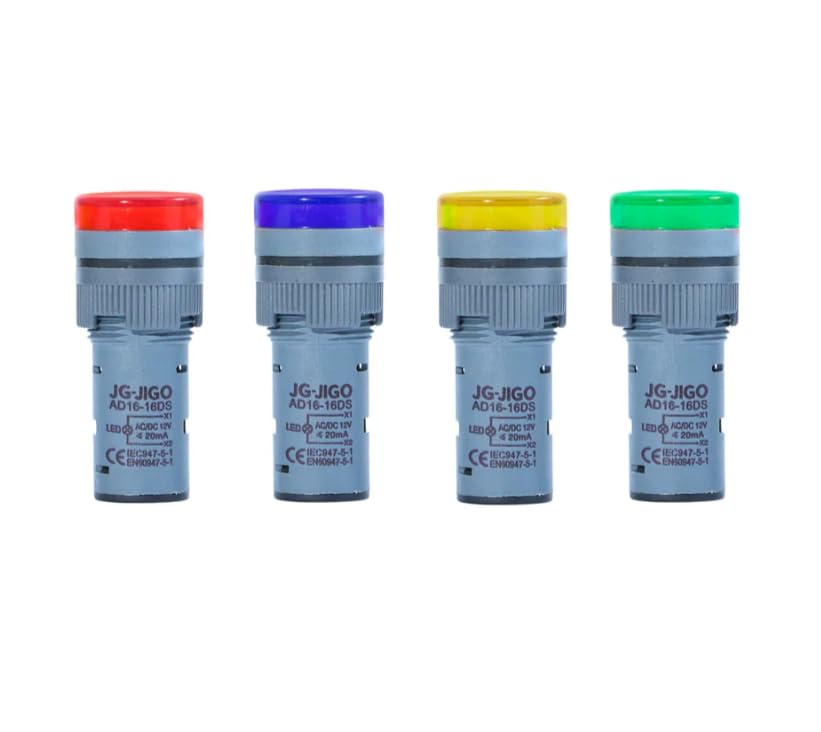 24V Small LED Panel Indicator Light 24V LED Panel Indicator (RED) (1 Pcs) 24.V AC/DC Small L.ED Pa.nel Indicator Light (RED)-image-19