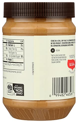 Image of 365 Everyday Value, Organic Creamy Peanut Butter Spread Unsweetened, 28 Oz