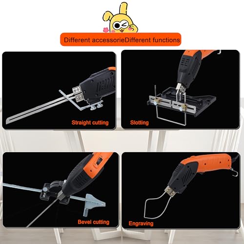 Air Cooled, Electric Hot Knife - Foam Cutting Tool with Blades & Accessories Use Foam Cutter for Engraving and DIY Handmade