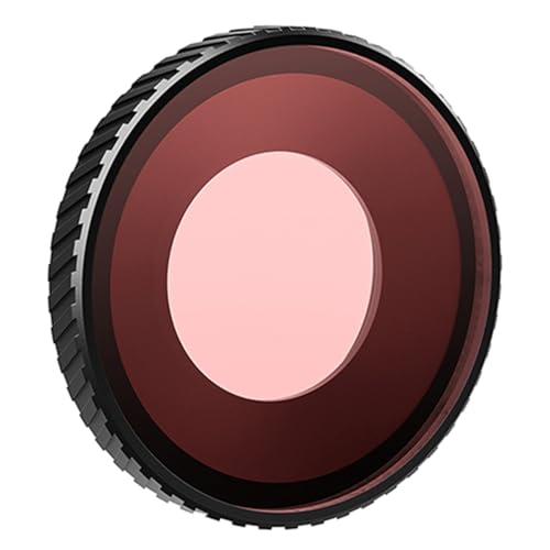 OURHZTB Filtro subacqueo impermeabile per fotocamera sportiva DJI Osmo Action 5 Pro/Action 4, anti-appannamento (rosso chiaro)