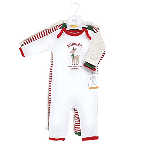Image of Hudson Baby Baby Cotton Union Suit, 3 Pack