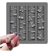 3D Cherry Nail Mold Silicone Tools Nails Charms Resin Molds Art for Accessories Supplies