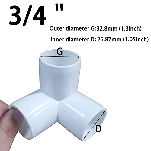 Codo rincón PVC 3/4" 11 Imagen adicional