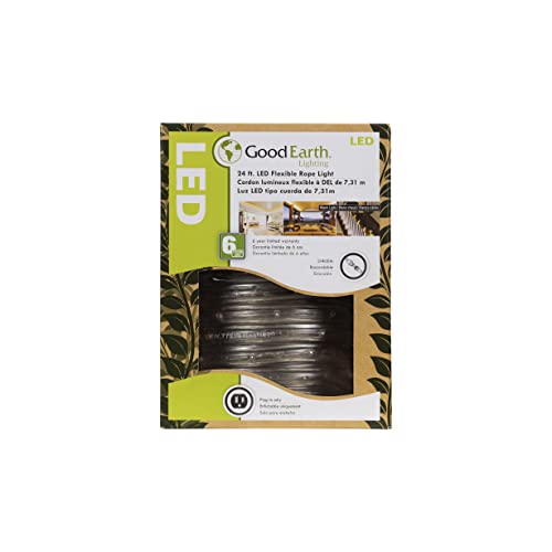 Image of Good Earth Lighting LED Clear Rope Light, 24'