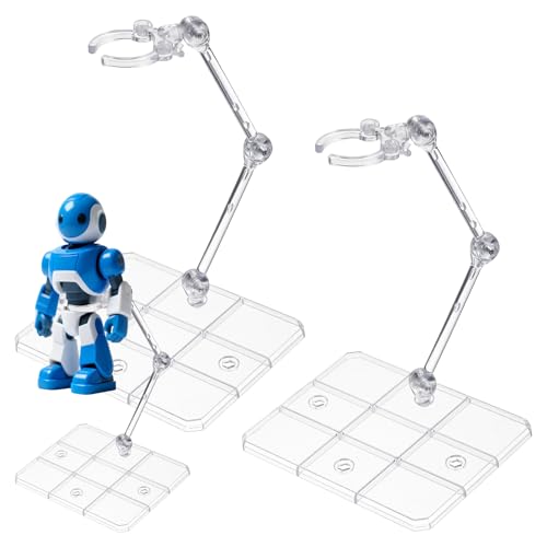 Image of Abeillo 2Pcs Action Figure Stand Assembly Action Figure Display Holder Base Universal Humanoid Model Support Display Stand