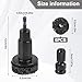 shuielai Wheel Hub Resurfacing & Stud Cleaning Kit, Quick Rust Removal Tool for Lug Nuts & Brake Rotors, Fits 1/2