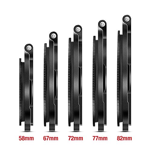 TYCKA 67mm ND Filter Ring Adapter Holder Quick Release Switch Bracket Rapid Lens Adapter Ring Camera Accessory Filter Mount Clip Stand for DSLR Camera Photography Lens Bracket