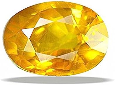 Yellow Sapphire Gemstone Certified Natural Square Shape Real Pukhraj 3.3 Carat