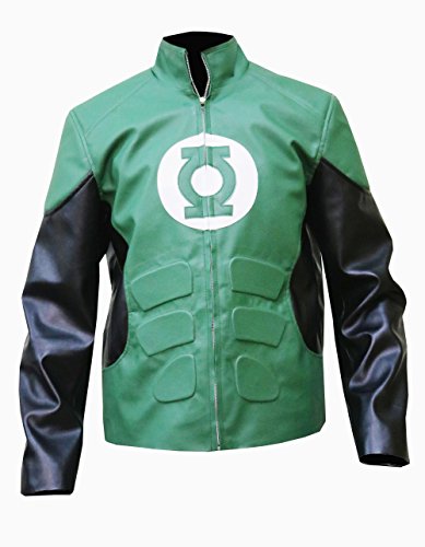 The Jasperz Gardner,s Green Lantern Halloween Jacket, Faux Leather Jacket,XXS-3XL2