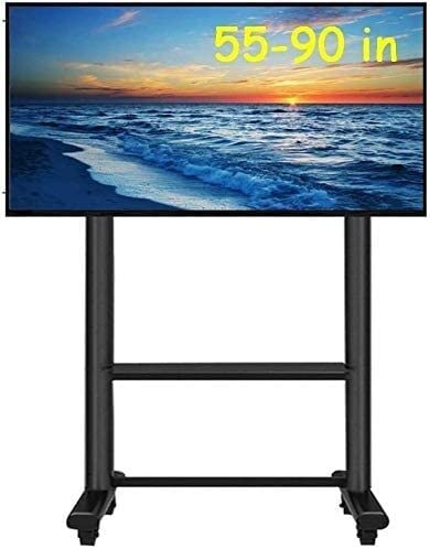 Soporte de TV para piso resistente de 55-90 pulgadas miniatura 1