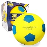 Anywhere Ball, Silent Soccer Ball, Size 8-Inch, Airless Foam for Indoor Training, Kicking and Realistic Bounce, Quiet Practice
