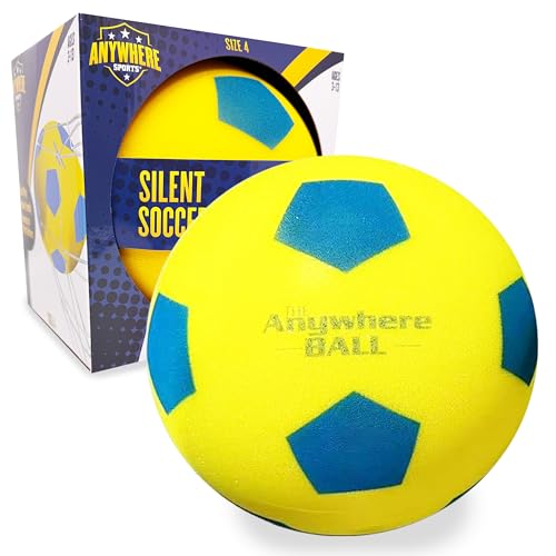 Anywhere Ball Silent Soccer Ball 8-Inch Airless Foam