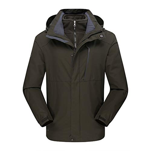 Manteau softshell 3 en 1 pour hommes veste extérieure chaude d'automne hiver