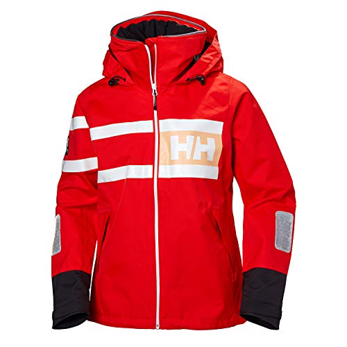 Helly Hansen Women's Salt Waterproof Windproof Breathable Performance Sailing Rain Jacket with Hood