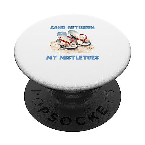 summer sun Beach sand between my mistle toes PopSockets Swappable PopGrip, Black