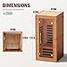 Saunapro 1- Person Infrared Sauna for Home, Low EMF FAR Remotely Controllable Indoor Sauna with WiFi & BT Control, Light Therapy, Wood Dry Sauna with Auto Off and Safe Flame-Retardant Material