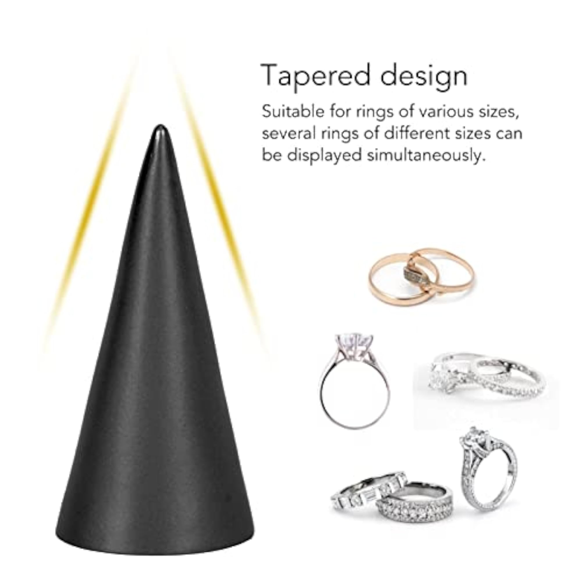 Resin Ring Holder Display Stand for Engagement or Wedding Rings