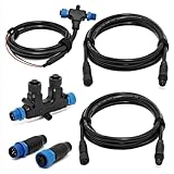 NMEA 2000 Starter Kit Marine NMEA 2K Network Accessories, Marine Grade NMEA 2000 Backbone Cables Drop Cables Tees Terminators for Lowrance, Garmin, Yamaha Outboard Engine (Dual Device)