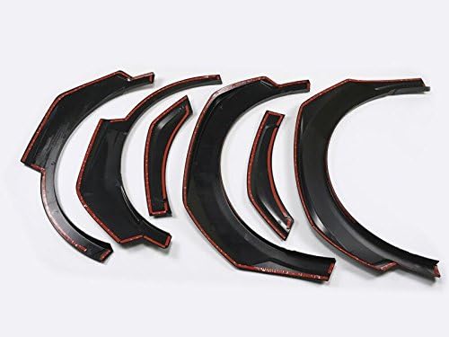 HIGH FLYING Front & back Fender Flares Protector Kit Glossy Black 6pcs for Toyota C-HR CHR 2018 2019 2020 2021 2022