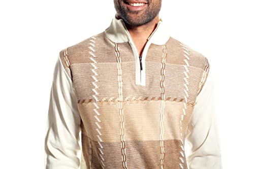 STACY ADAMS Men's Sweater, GEO Square Design3