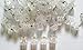 20 Pcs Transparent White Mini Hair Snap Claw Clip Size width 10 Mm
