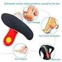Delidge Comfortable Arch Support Flatfoot Orthotic Shoe Insoles Foot Pain Relief Insert Pad Orthopedic For Men Women Plantar Fasciiti (Large- 1Pair) gallery image