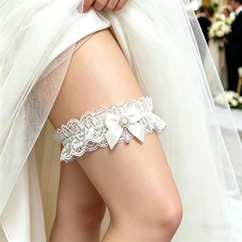 Image of Blue Garters for Bride Wedding Garter Set for Bride Bridal Garter Leg Thigh Blue