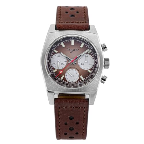 Chronographe Seestern Sugess Panda montre mécanique homme en acier