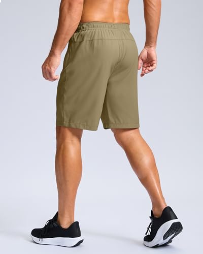 Image of G Gradual Men's Athletic Running Shorts with Zipper Pockets Quick Dry 7 inch / 5 inch / 9 inch Workout Gym Shorts for Basketball Hiking