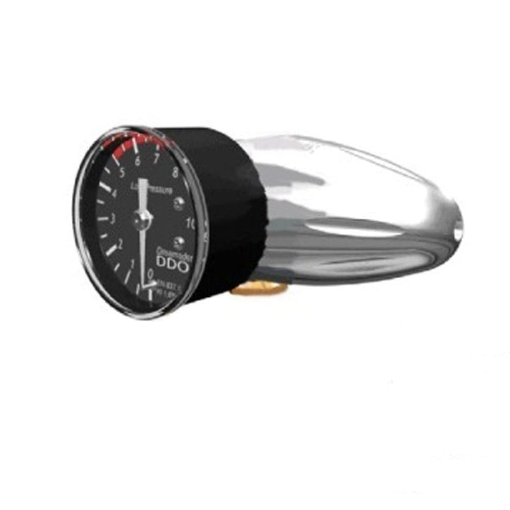 Riduttore di pressione Co2 per bombole monouso (manopola a 90°) con raccordo ad innesto rapido per tubo da 1/4"