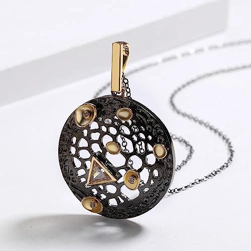 Collier punk pour femmes chaîne bicolore noire solution pour un style unique - 5