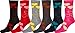 Produktbild Sakkas Women's Poly Blend Soft and Stretchy Crew Pattern Socks Assorted 6-pack - Valentine - 9-11
