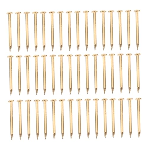 200 clavos de cobre para proyectos, clavos de latón para muebles, clavos de cobre para reparación y manualidades miniatura 7