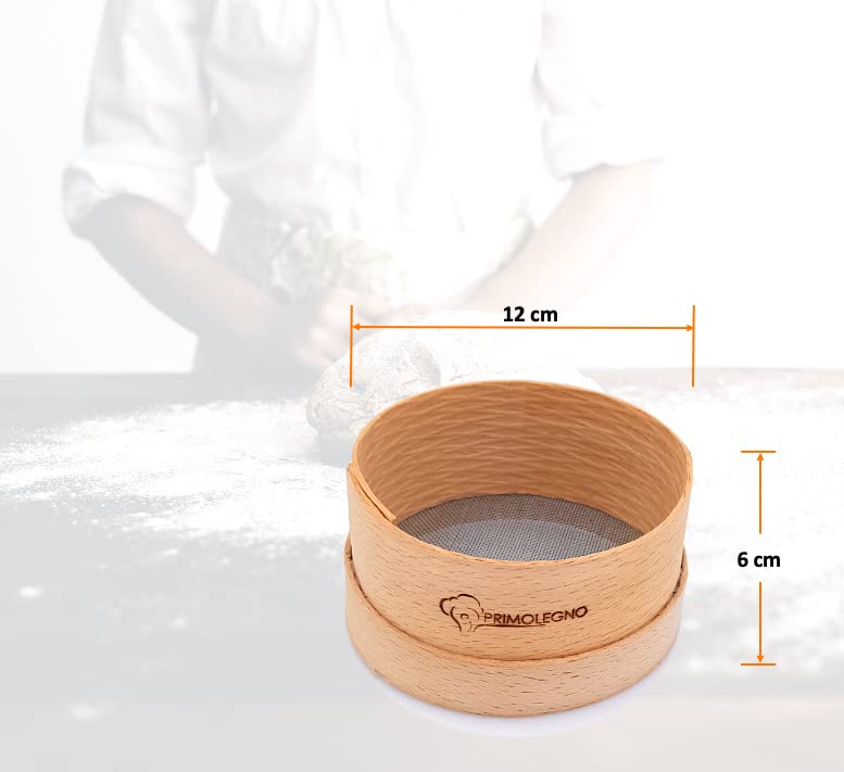 Tamis En Bois Massif Primolegno - Diamètre 27 Cm Pour Farine Et Céréales