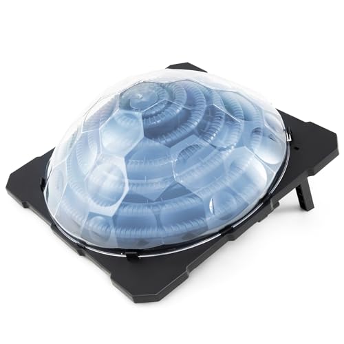 Toolsempire Solar Pool Heater, Outdoor Dome Swimming Pool Heater with Rotatable Hose Connectors & Foldable Legs, Solar Warmer Equipment for In-ground & Above Ground Pools
