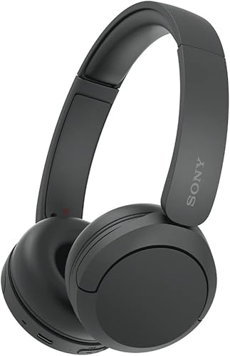 Sony WH-CH520 Los mejores auriculares inalámbricos Bluetooth sobre la oreja con micrófono para llamadas y control de voz, hasta 50 horas de duración