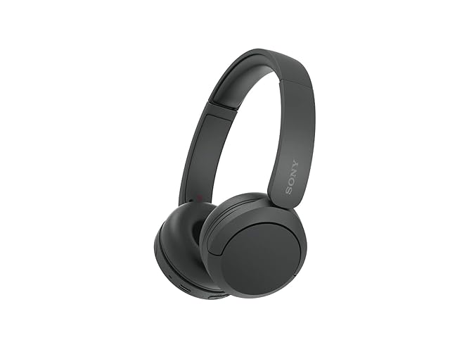Sony WH-CH520 Mejores Auriculares Inalámbricos Bluetooth On-Ear con Micrófono para Llamadas y Control de Voz, Hasta 50 Horas de Autonomía con Función de Carga Rápida, Incluye Cable de Carga USB-C - Negro
